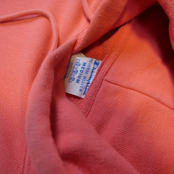 Champion Reverse Weave Salmon Hoodie Sweatshirt - Picture 4 of 5